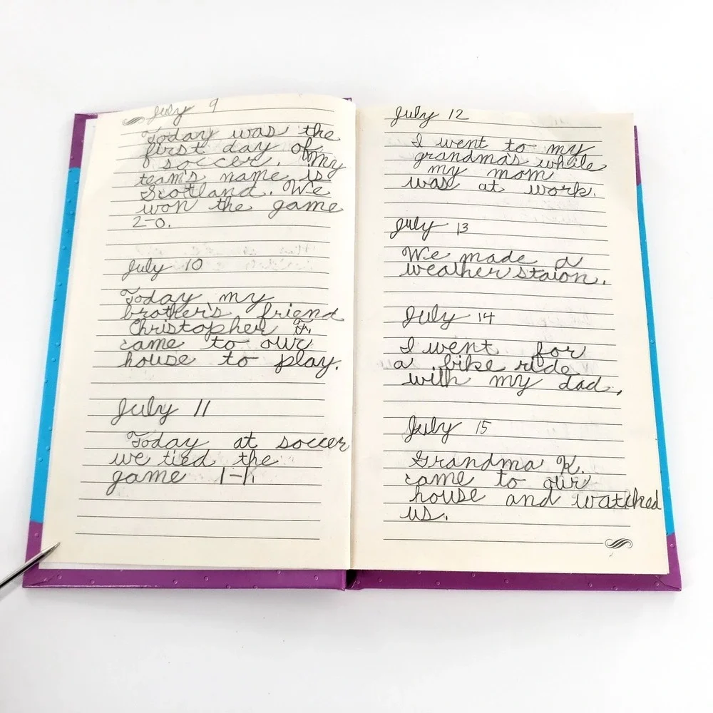 Vtg R.L. Stine Goosebumps Hardcover Lined Ruled Diary Journal Notebook *WRITING*